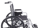 Poly Fly Light Weight Transport Chair Wheelchair with Swing away Footrest (18" Seat Size)_image_13