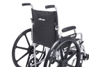 Poly Fly Light Weight Transport Chair Wheelchair with Swing away Footrest (18" Seat Size)_image_14