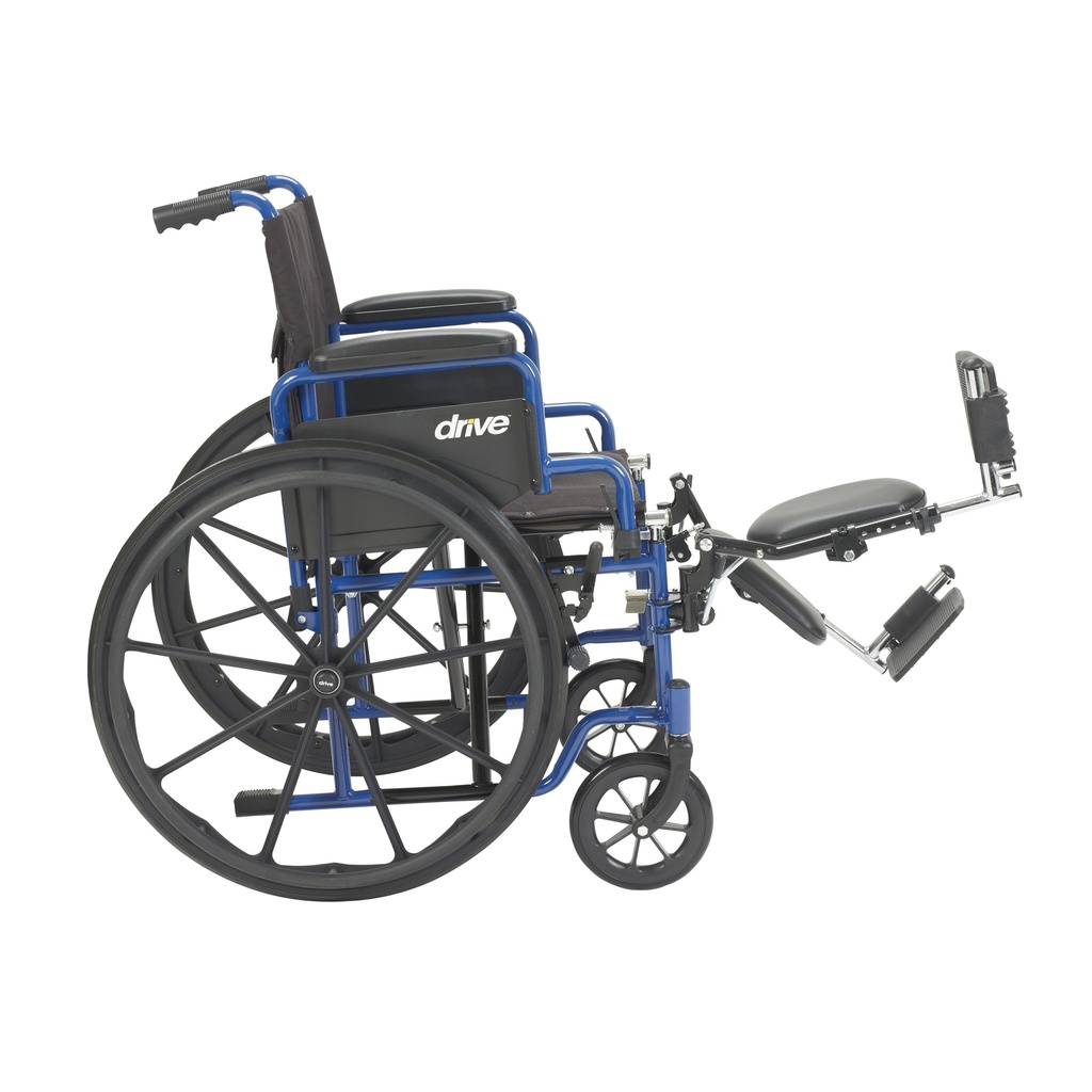 Blue Streak Wheelchair with Flip Back Desk Arms (Elevating Leg Rests, 16" Seat)_image_12