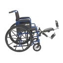 Blue Streak Wheelchair with Flip Back Desk Arms (Elevating Leg Rests, 16" Seat)_image_12