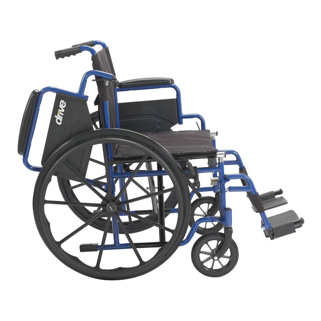Blue Streak Wheelchair with Flip Back Desk Arms (Swing Away Footrest, 18" Seat)_image_13