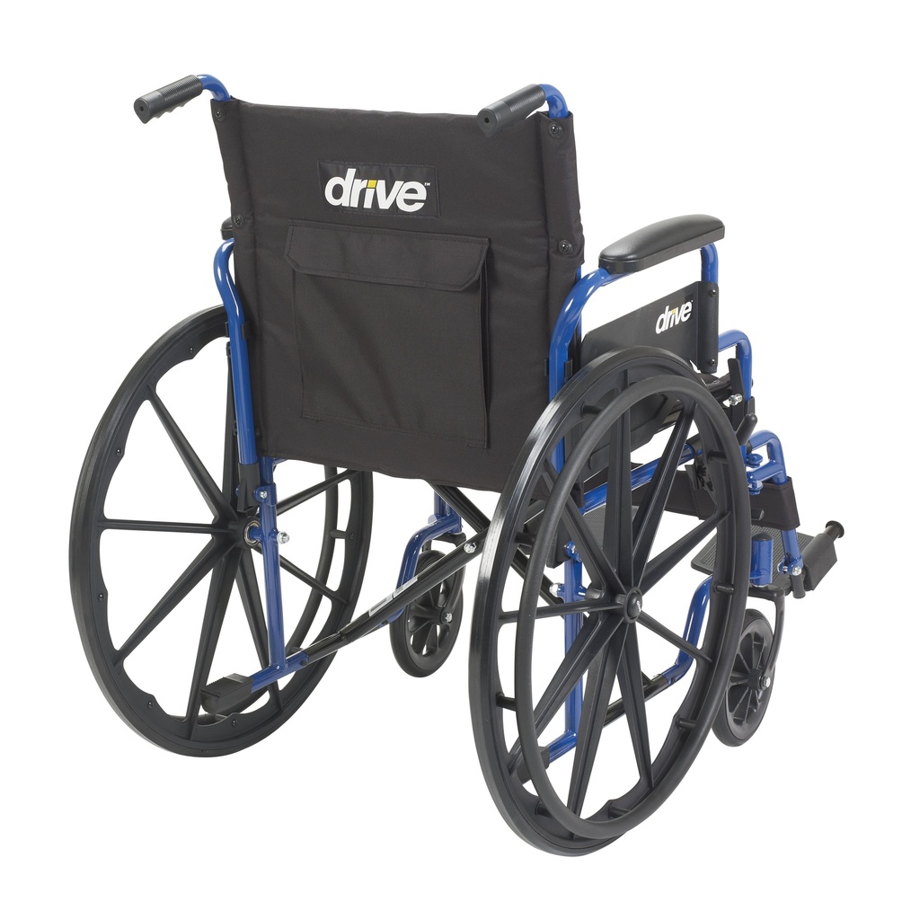 Blue Streak Wheelchair with Flip Back Desk Arms (Swing Away Footrest, 16" Seat)_image_14