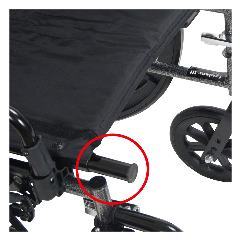 Cruiser X4 Lightweight Dual Axle Wheelchair with Adjustable Detatchable Arms (Desk Arms, 16" Seat)_image_16