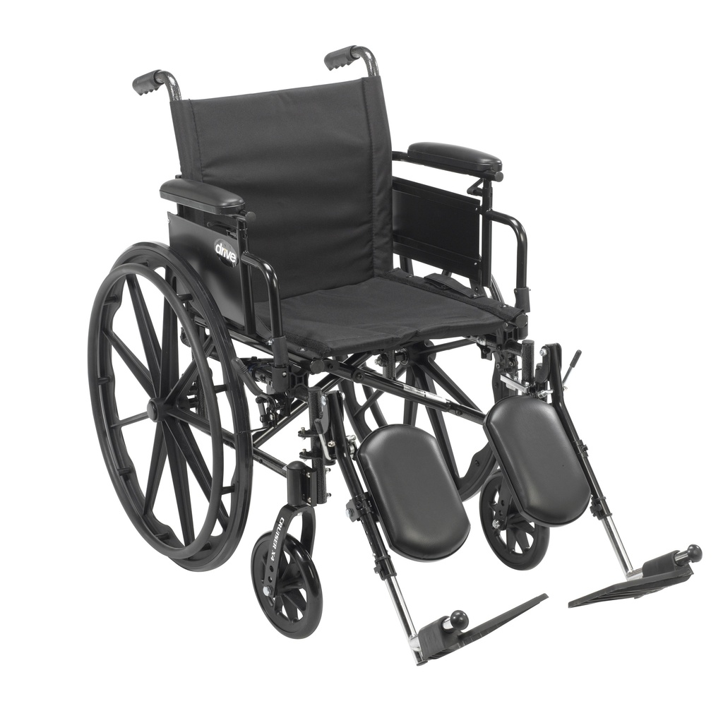 Cruiser X4 Lightweight Dual Axle Wheelchair with Adjustable Detatchable Arms (Desk Arms, 18" Seat)_image_11