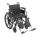 Cruiser X4 Lightweight Dual Axle Wheelchair with Adjustable Detatchable Arms (Desk Arms, 18" Seat)_image_11