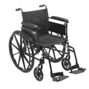 Cruiser X4 Lightweight Dual Axle Wheelchair with Adjustable Detatchable Arms (Full Arms, 20" Seat)_image_11