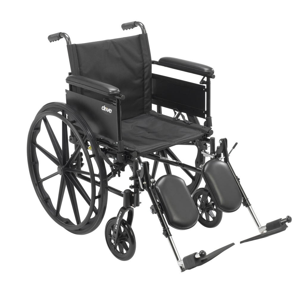 Cruiser X4 Lightweight Dual Axle Wheelchair with Adjustable Detatchable Arms (Full Arms, 16" Seat)_image_21