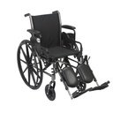 Cruiser III Light Weight Wheelchair with Flip Back Removable Arms (Flip Back Removable Desk Arms and Elevating Leg Rests, 16" Seat)_image_11