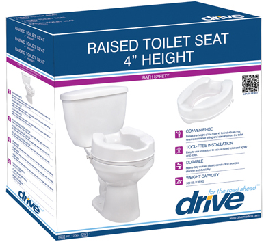 Raised Toilet Seat with Lock, Standard Seat (6" Height)_image_12
