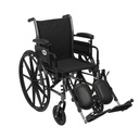 Cruiser III Light Weight Wheelchair with Flip Back Removable Arms (Flip Back Removable Adjustable Height Desk Arms and Elevating Leg Rests, 16" Seat)_image_11