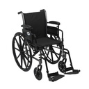 Cruiser III Light Weight Wheelchair with Flip Back Removable Arms (Flip Back Removable Adjustable Height Desk Arms and Swing away Footrests, 18" Seat)_image_11