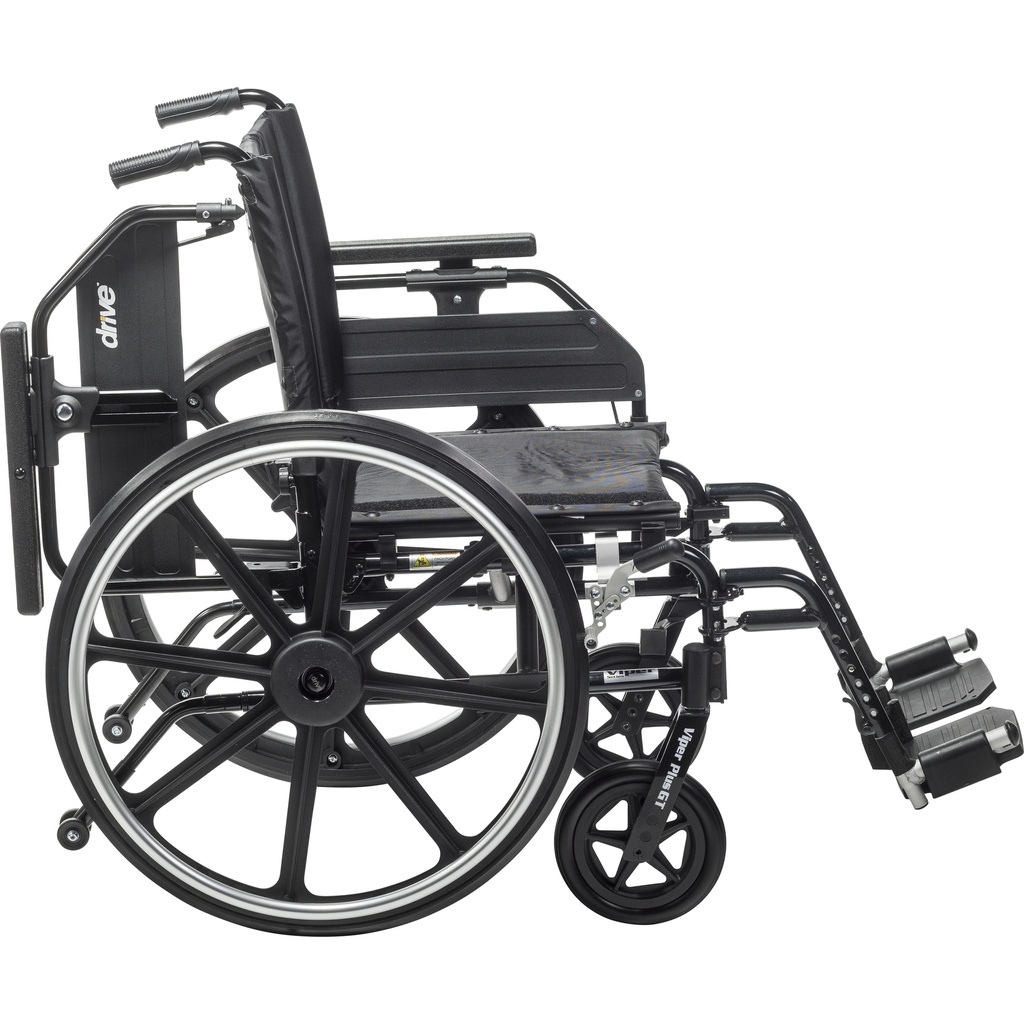 Viper Plus GT Wheelchair with Universal Armrests (Swing-Away Footrests, 20" Seat)_image_17