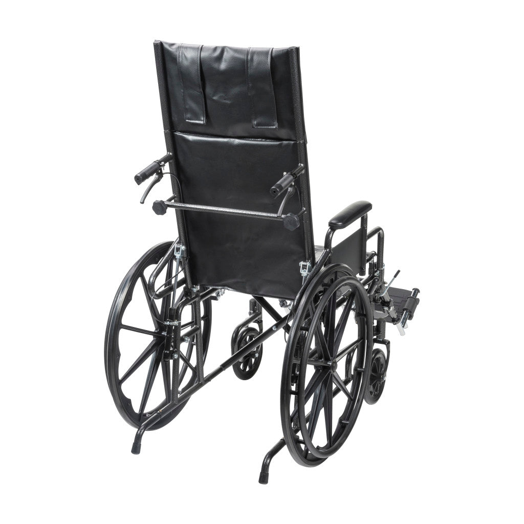 Drive Medical Silver Sport Recliner wheelchair with Vinyl Upholstery_gallery_15