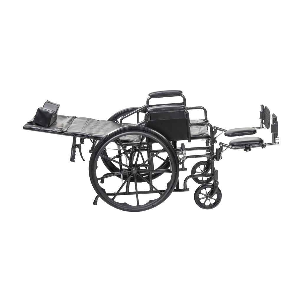 Drive Medical Silver Sport Recliner wheelchair with Vinyl Upholstery_gallery_16