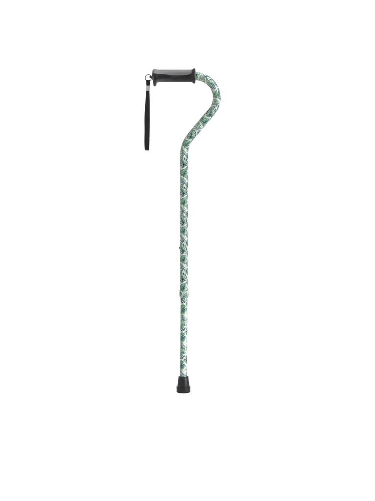 Adjustable Height Offset Handle Cane with Gel Hand Grip (BLACK)_image_18