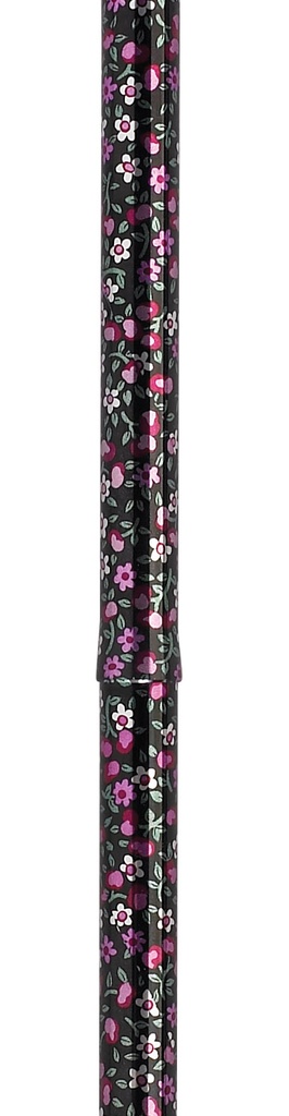 Lightweight Adjustable Folding Cane with T Handle (Black Floral)_image_13