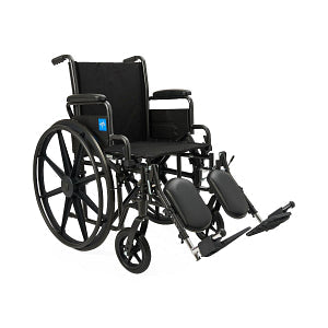 Medline 18" Manual Wheelchair with Elevated Leg Rest - K1186N22E_gallery_12