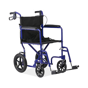 Medline Basic Aluminum Transport Chair with Permanent Full-Length Arms, Swing-Away Footrests and 12" Wheels_gallery_15