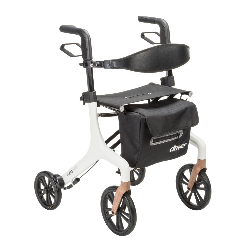 AeroWalk Ultra-Lite Rollator - White - Image 1