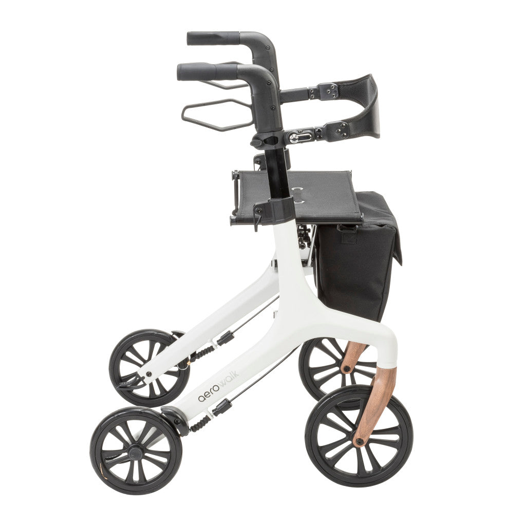 AeroWalk Ultra-Lite Rollator - White - Image 3