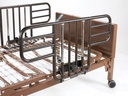 Delta Ultra Light Full Electric Low Hospital Bed with Half Rails - Image 1