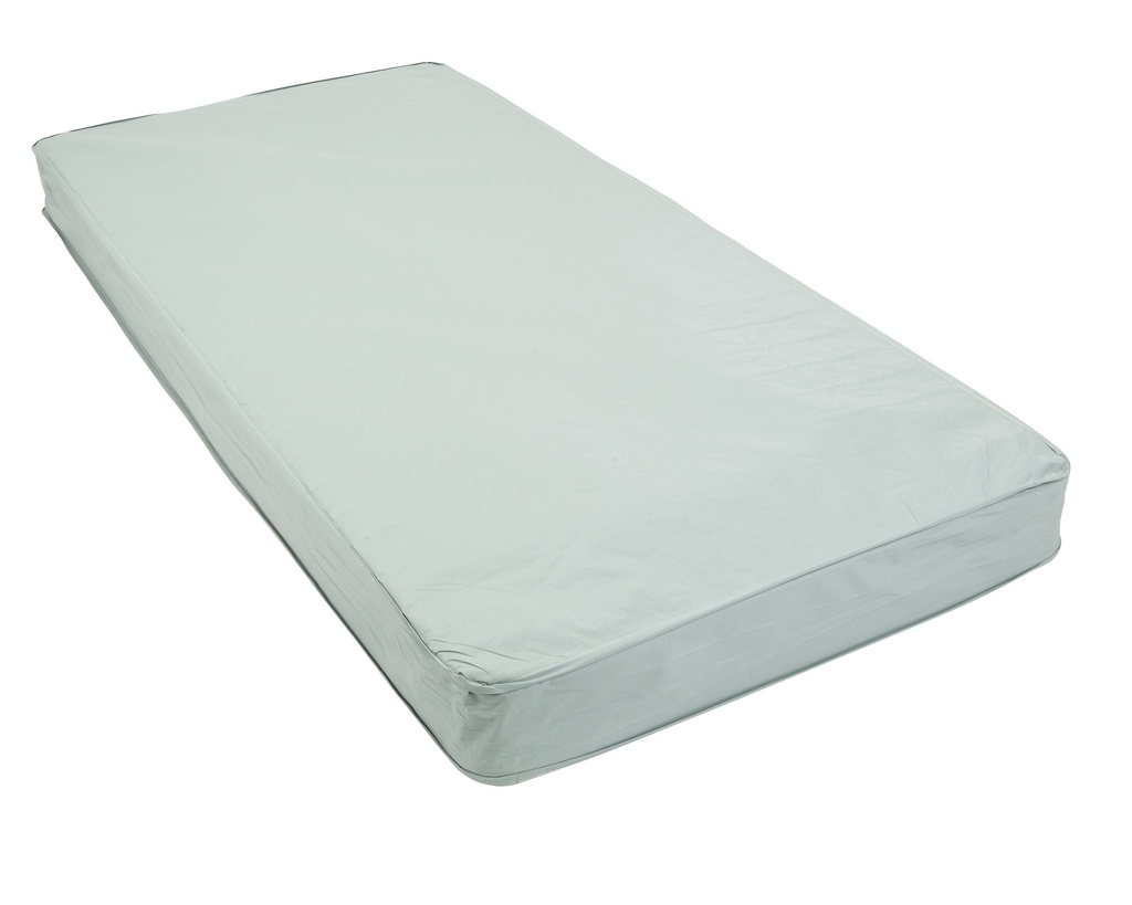 Delta Ultra Light Full Electric Low Hospital Bed with Half Rails and Innerspring Mattress - Image 1