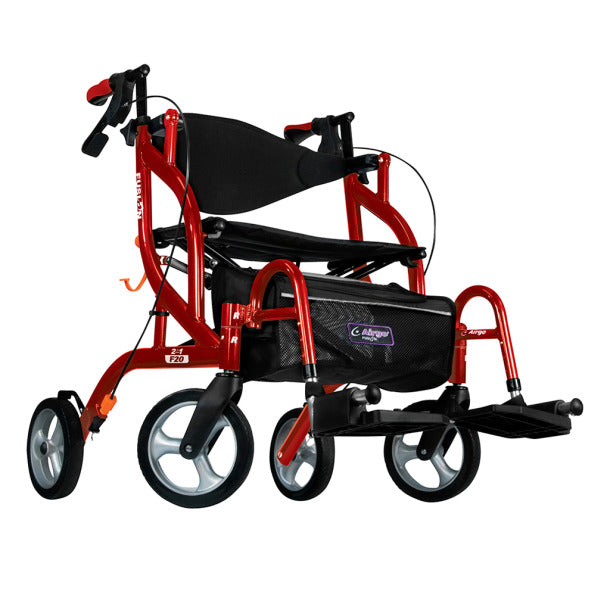 Drive Medical Airgo Fusion F20 Side-Folding Rollator & Transport Chair - Image 2
