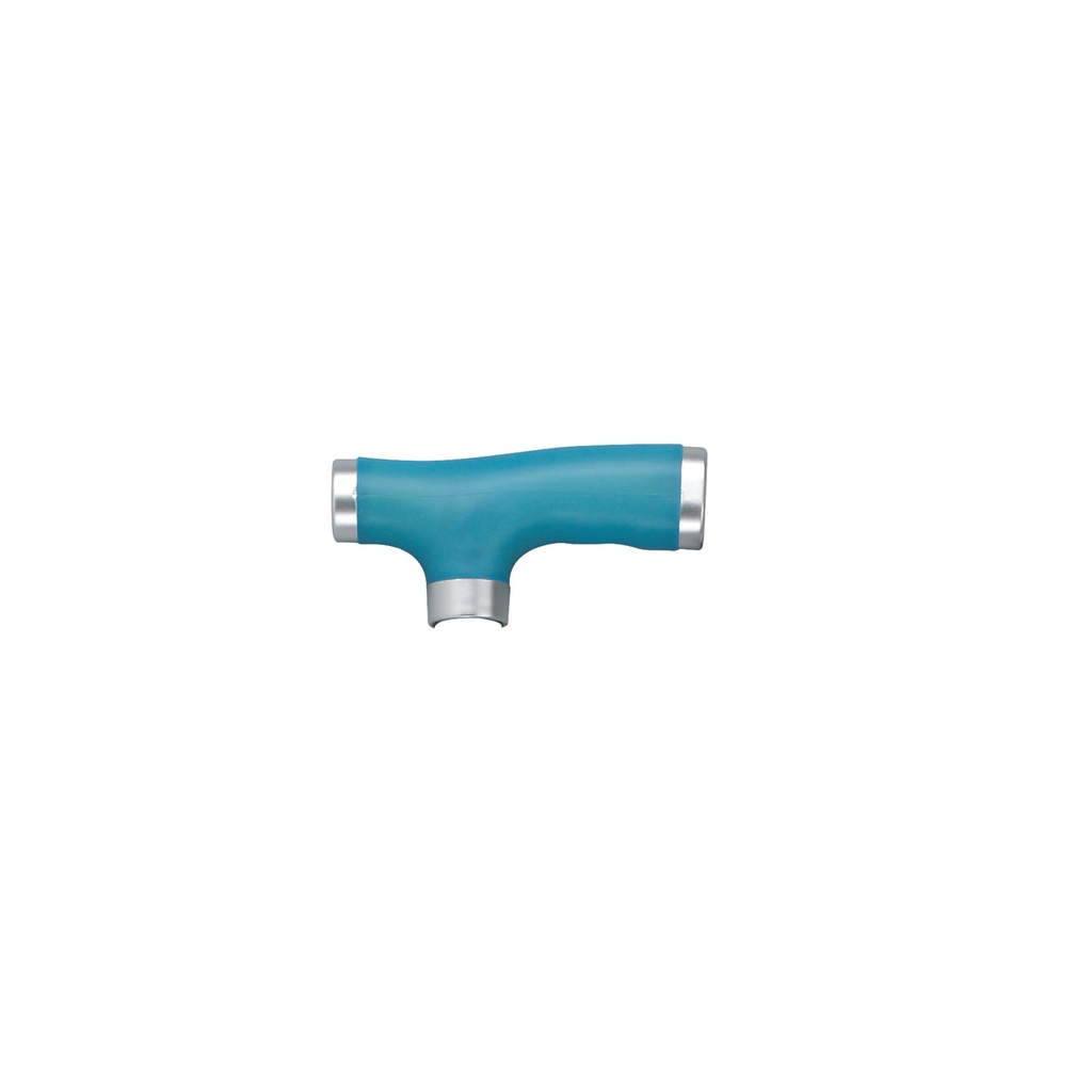 Folding Cane with Glow Gel Grip Handle, Light Blue - Image 1