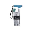 Folding Cane with Glow Gel Grip Handle, Light Blue - Image 3