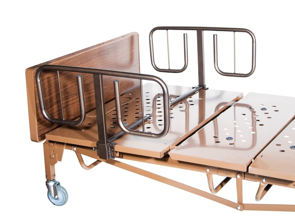 Full Electric Bariatric Hospital Bed with Mattress and 1 Set of T Rails - Image 2