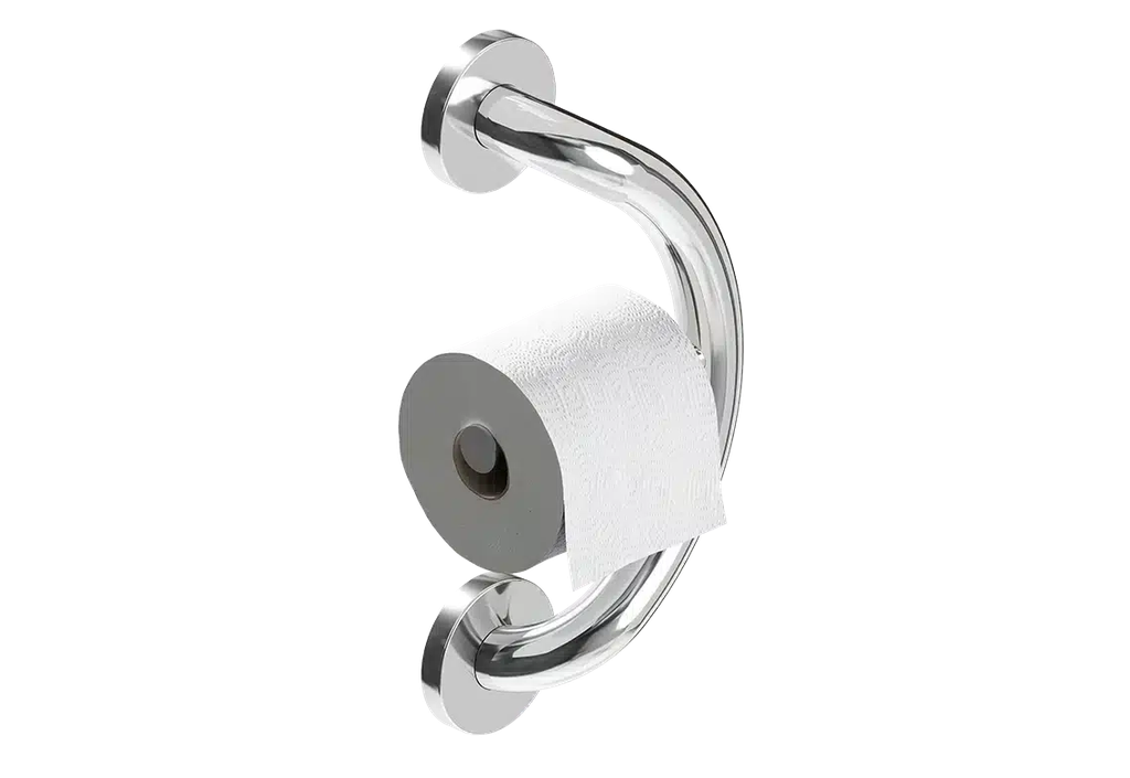Healthcraft PLUS Toilet Paper Holder + Grab Bar - Image 1