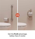 Healthcraft PLUS Toilet Paper Holder + Grab Bar - Image 3