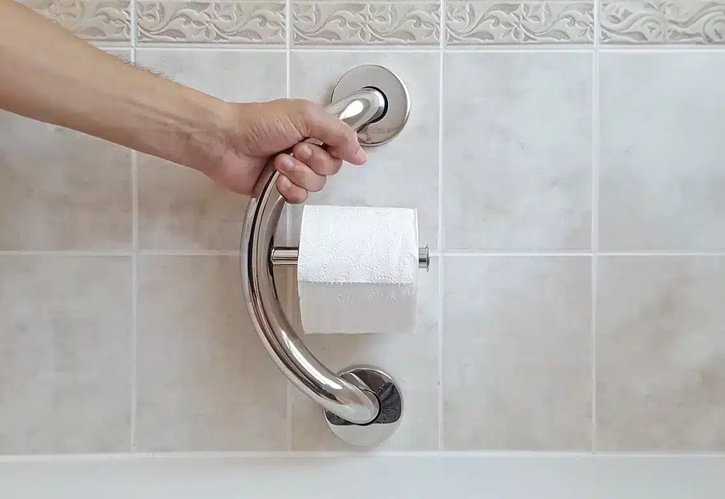 Healthcraft PLUS Toilet Paper Holder + Grab Bar - Image 6