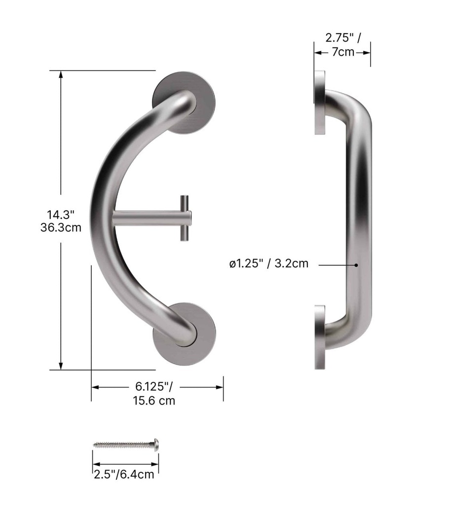 Healthcraft PLUS Towel & Robe Hook + Grab Bar - Image 10