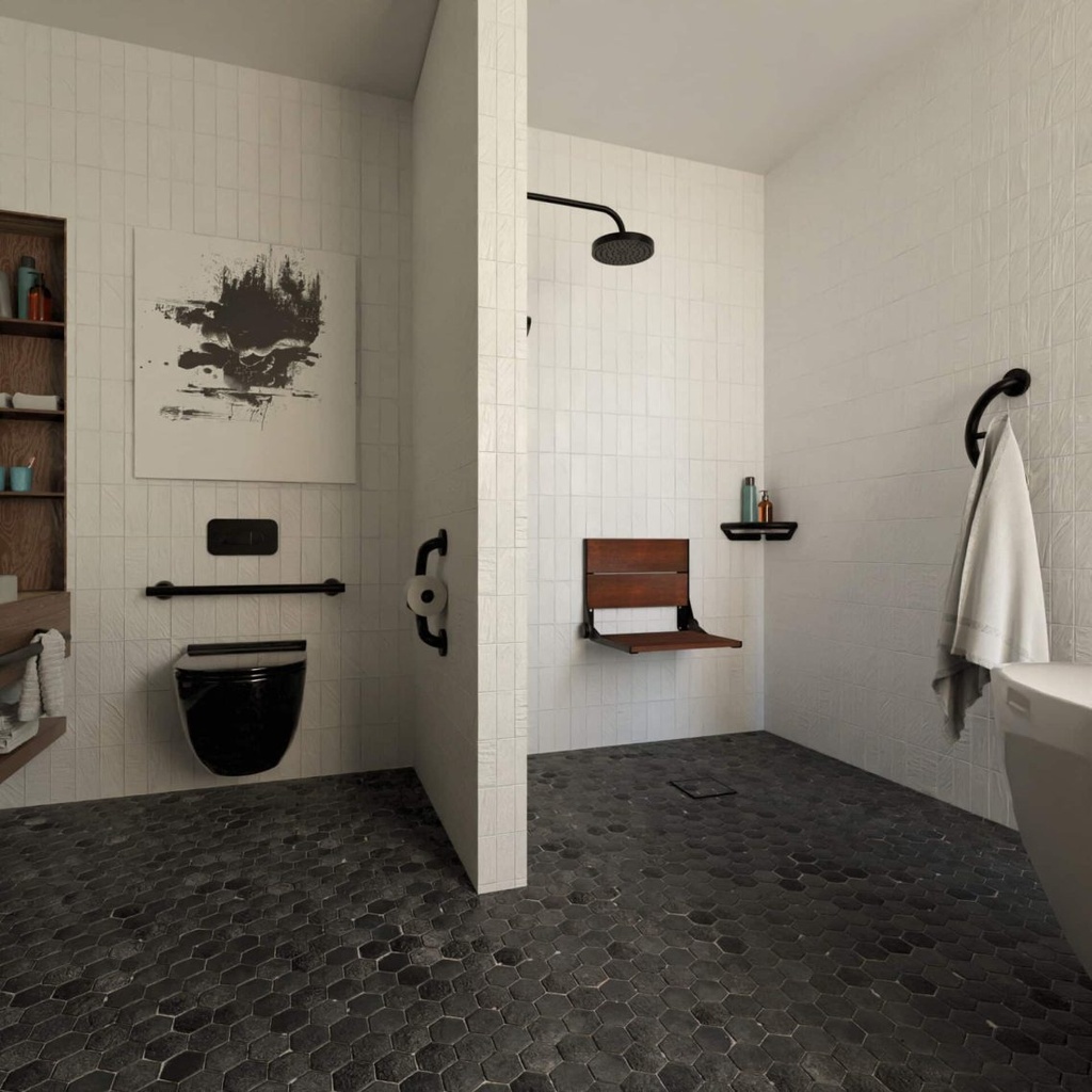 Healthcraft SerenaSeat Bamboo Shower Seat - Image 5