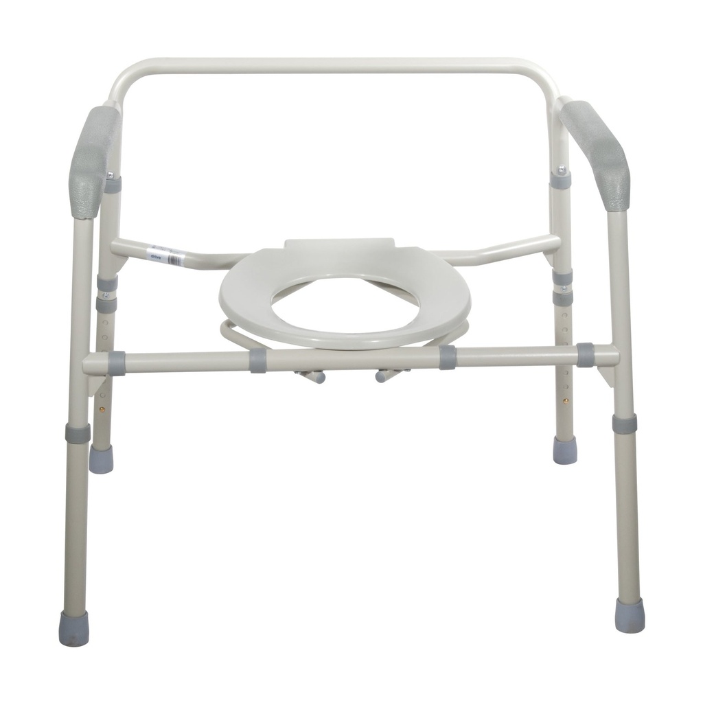 Heavy Duty Bariatric Folding Bedside Commode Chair - Image 2