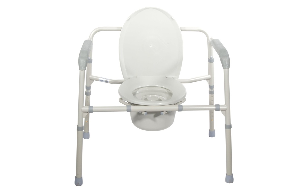 Heavy Duty Bariatric Folding Bedside Commode Chair - Image 3