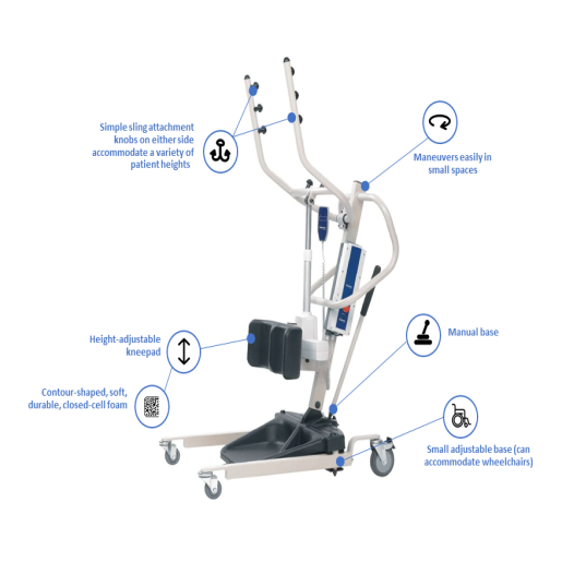 Invacare Reliant 350 Stand-Up Lift with Manual Low Base - Image 1