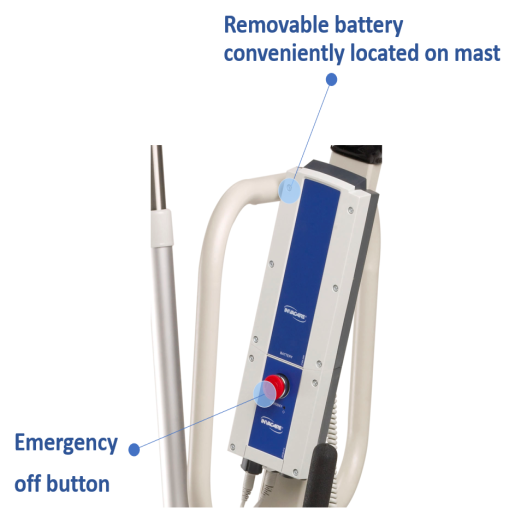 Invacare Reliant 450 Battery-Powered Lift with Power-Opening Low Base - Image 4