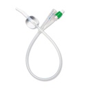 Silicone 2-Way 100% Silicone Foley Catheter with Coude Tip, 10 cc (mL)