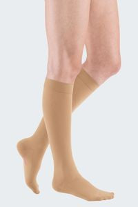 [Z541_1] Mediven comfort Compression stockings with silicone dot topband (20-30mmHg) (BLACK, Open Toe, VI)
