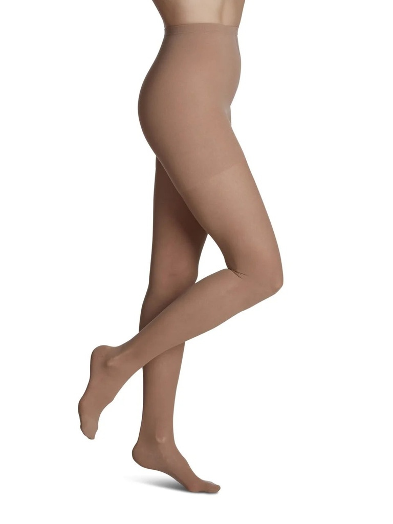 Sigvaris Compression Stocking (20-30mmHg) Sheer - Pantyhose Closed Toe (BLACK, MS)