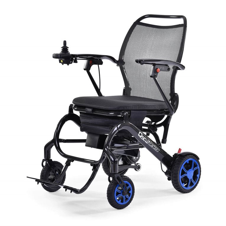 [Q50 R Carbon - Blue] Sunrise Medical - Light weight Electric/POWER WHEELCHAIR - Q50 R Carbon (BLUE)