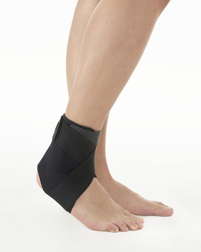 [DR-A003-1-S] Cross Ankle Sleeve With Buttress Pads (Small)