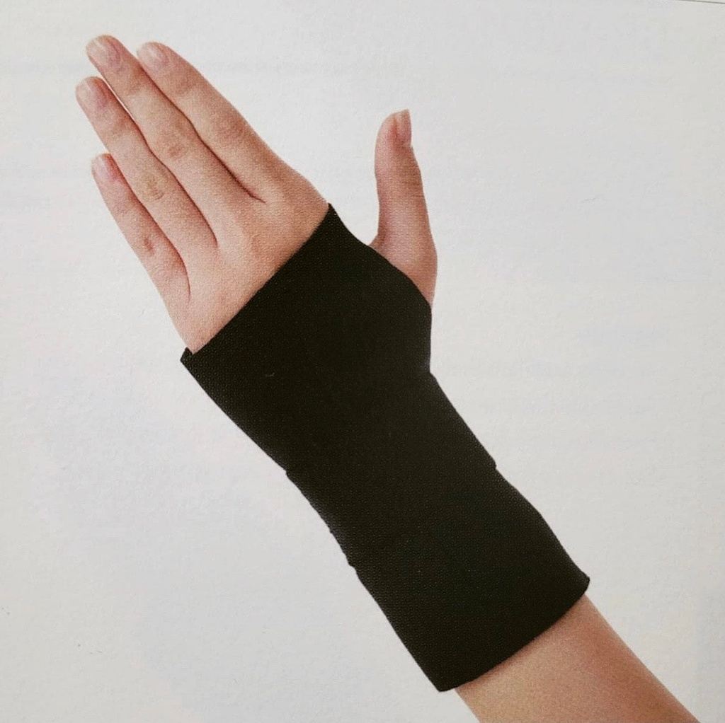 [DR-W051-ML] Elastic Wrist Palm Splint & Support Braces Wrist Brace & Elastic Band With Silicone Gel - Adjustable Compression by Velcro Straps (Left, Medium)
