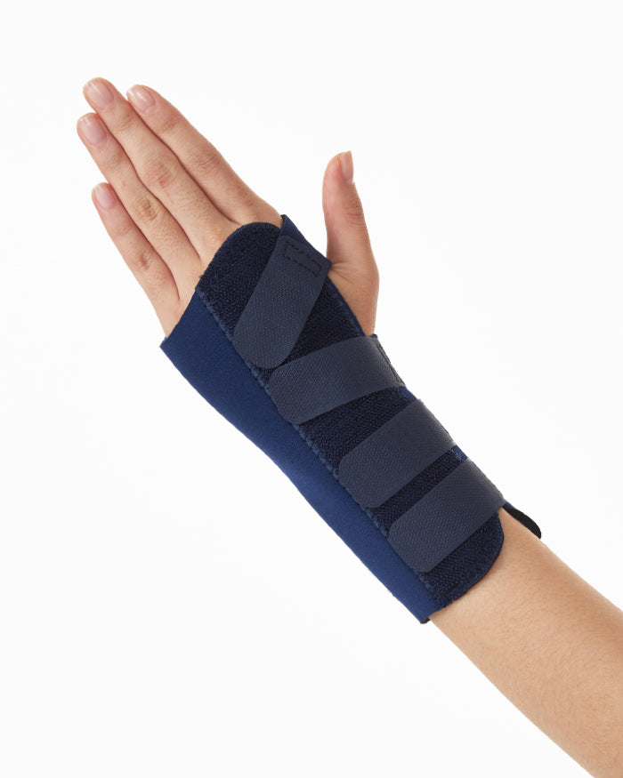 [DR-W004-ML] Elastic Wrist Palm Spunt & Wrist Injuries - Adjustable Carpal Tunnel Wrist Support - Palm Aluminum Stay for Maximum Stabilization (Left, Medium)