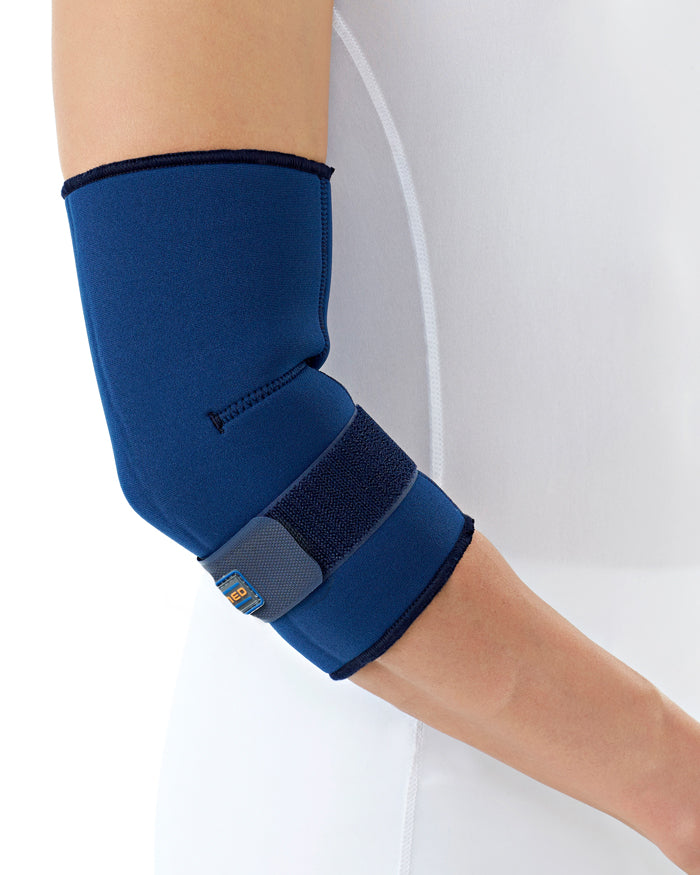 [DR-E003-S] Elbow Sleeve with Adjustable Strap Protects Weaken Muscles & Prevents Sports Injuries - Easy & Simple Wear by Sleeve Style (Small)