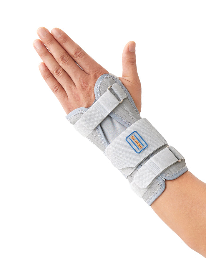 [DR-W012-ML] Ventilated Wrist Palm Support Brace - Wrist Splint for Pain Relief & Injuries - Adjustable Compression & Easy To Wear (Left, Medium)