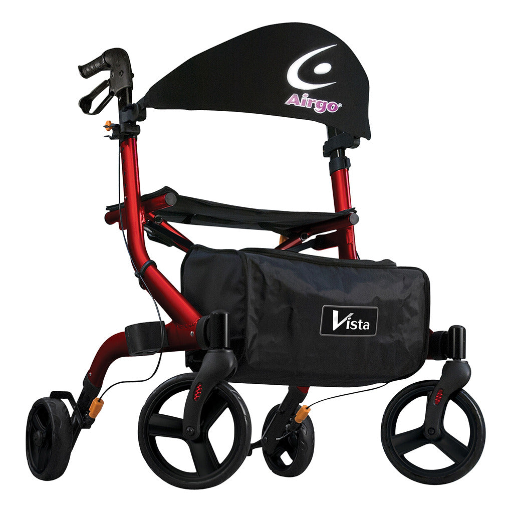 [700-906] Airgo Vista V20 Side-Folding Rollator (Rocket Red)