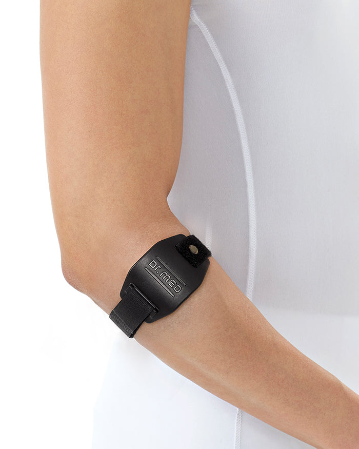 [DR-E012-U] EpiPoint - Relief & Sprain Adjustable Elbow Brace With Neoprene Strap & Pads For Golf Elbow, Tennis Elbow, Weightlifting & Workout